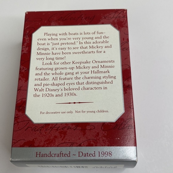 Vintage Minnie Mouse and Baby Mickey HALLMARK KEEPSAKE Lot 2 Christmas Ornaments - Picture 10 of 10